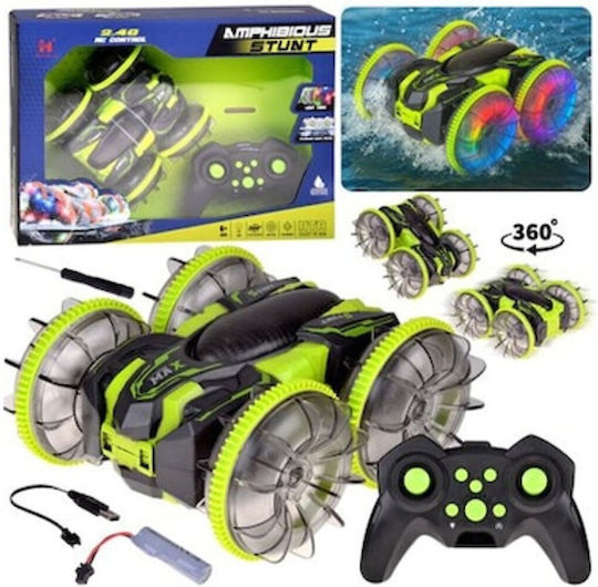 Jokomisiada Amfibia 2in1 Stunt R C Remote Controlled Car Drives Floats Lights Rc0735