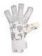 Lupos Helix One Pro Goalkeeper Gloves — German Latex Contact — Hybrid Cut —white/silver