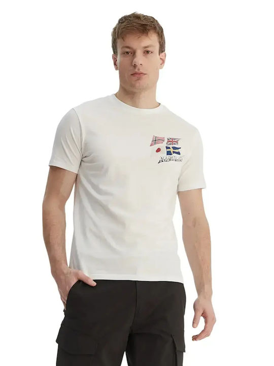 Napapijri Polo Herrenbluse Kurzarm Weiß