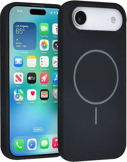 Tuniq Rückseite Umschlag aus Silikon Schwarz (iPhone Air)
