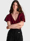 Women's Crop Top Red