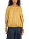 Women's Cotton Blouse Yellow S6SI12 T31-0