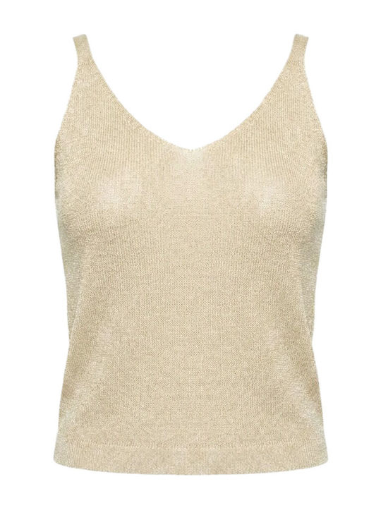 Only Women's Beige Spaghetti Strap Blouse