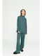 Women's Petrol Blue Set with Trousers