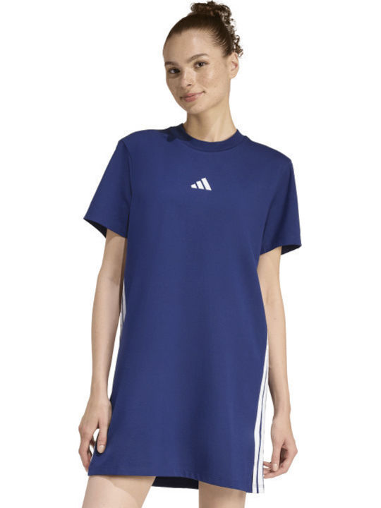 adidas 3 Stripes Athletic Blue Dress