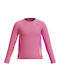 Speedo Printed Kids Swimwear Rashguard With Long Sleeve Pink