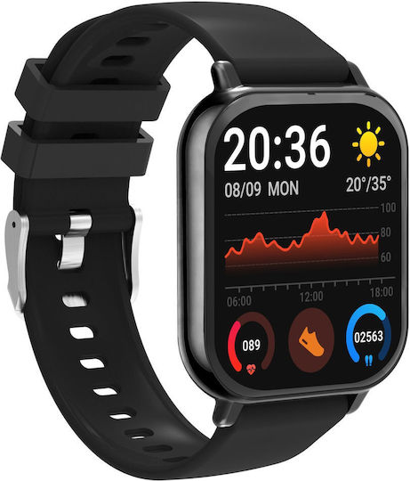 Denver SWC-176 Smartwatch With Heart Rate Monitor Black