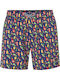 Men's Swimwear Shorts Blue with Patterns FBM013-008-16-Twilight Blue