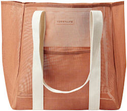 Sunnylife Geantă De Plajă Din Material Textil Portocalie