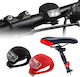 Volte-tel Front Rear Bicycle Safety Light Frog Waterproof Ip44 Silicone Set 2 Pcs Black-red