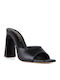 Mules With High Heel In Black Colour