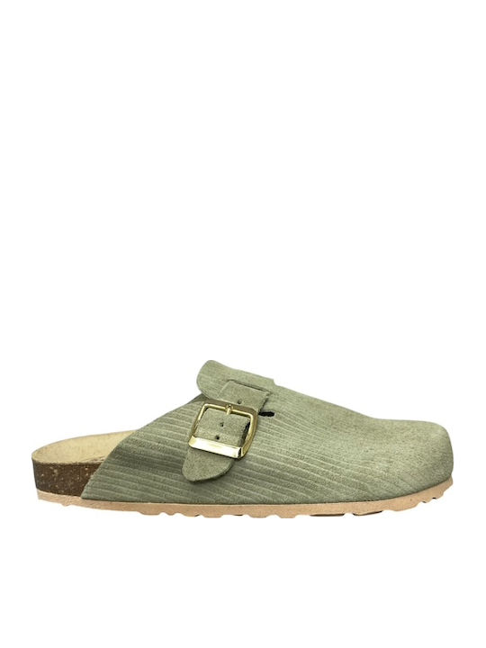 Anatomic Leather Women's Green Slippers