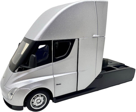 Tesla Semi Gri 1:32 Replika Metalică Uși Deschise Sunet Lumini Suspensie Cu Arc