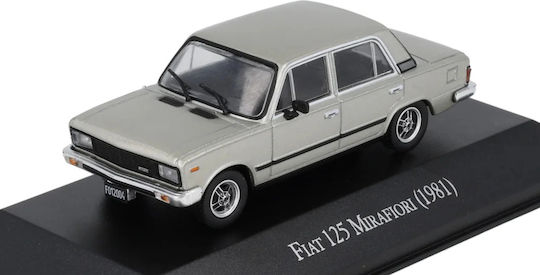 Fiat 125 Mirafiori 1981 Scara 1:43 Model Replica Metalic Argintiu
