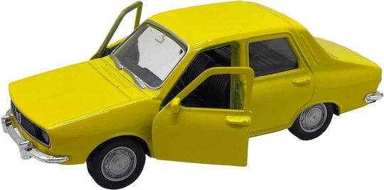 Metal Model Dacia 1300 Yellow Scale 1:34 Front Doors Open