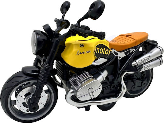 Model Sportiv Detaliat de Motocicletă Metalică cu Sunet și Lumini Scara 1:12