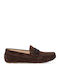 Leather Men's Moccasins in Brown Colour