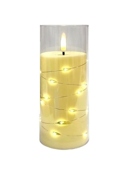 Lumânare Electrică Subito Gc710 Lanț LED 175/78mm Ivoire Thim372