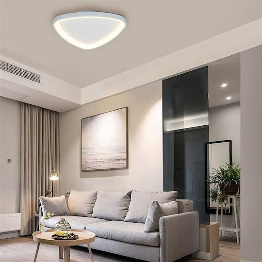 Vivalux Ceiling Light 51cm White with Integrated LED and Remote Control