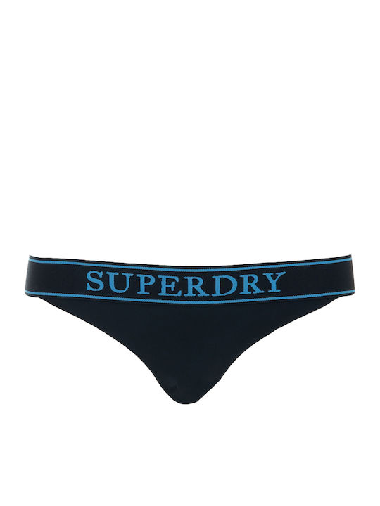 Ovin Logo Classic Bikini Slip Blue W3010465A-98T