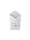 Qmini Pătură Pepinieră Swaddling 100% Bumbac Gri 75x75 cm