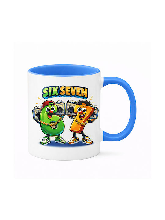 Κούπα Six Seven 6-7 Γαλάζια Λαβή Εσωτερικό