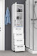 Stewehome White Multipurpose Chipboard Cabinet 42x32 42x32