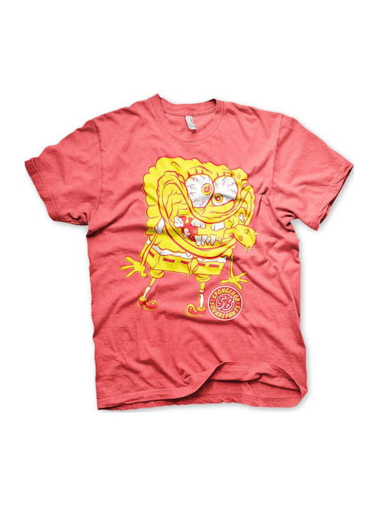 Spongebob Weird T-shirt Red Heather Unisex Nic-1-sb008-h78-13-rh