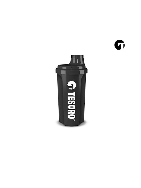 Tesoro Shaker Πρωτεΐνης 500ml Πλαστικό Μαύρο
