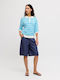 Damen Bermudas Blau