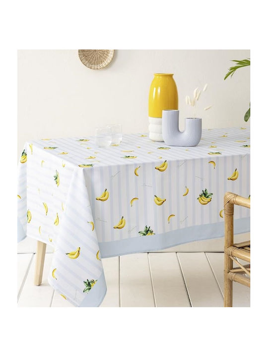 Nima Cotton Stain Resistant Tablecloth Set Banana Banana 140x140cm