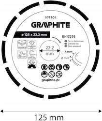 Graphite Cutting Disc for Construction Materials 125mm
