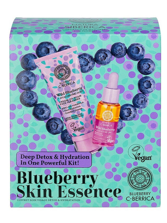 Natura Siberica Blueberry Σετ Περιποίησης για Ενυδάτωση & Καθαρισμό Προσώπου 2τμχ