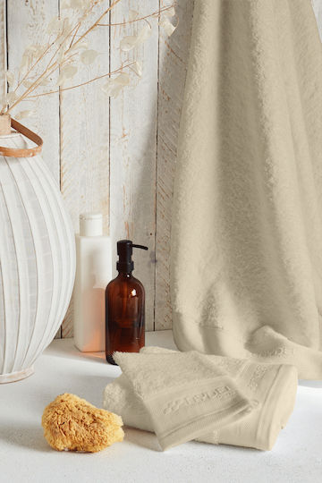 Nydel Paris 100x150cm Beige Badetuch mit 700g/m² Gewicht