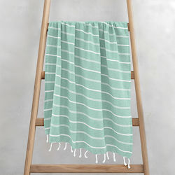 Lino Home Prosop-Pareo De Bumbac Verde