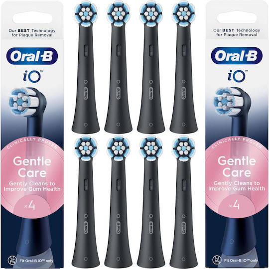 Oral-b Io Gentle Care Меки Черни Резервни Глави 8 Броя