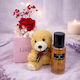 Velve Geschenkset Teddy Bär Rote Seife Rose Kryogene Gypsophila Glänzendes Body Mist
