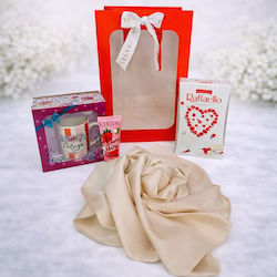 Set "best Colleague In World" Elegant Scarf Personalized Mug Raffaello Pralines Eveline Hand Cream Set "best Colleague In World" Elegant Scarf Personalized Mug Raffaello Pralines Eveline Hand Cream
