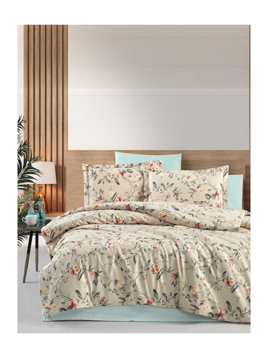Madi Single Quilt Set 170x240cm Eden Brown