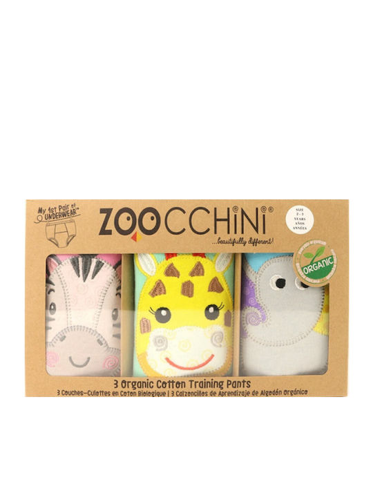 Zoocchini Σετ Παιδικά Βρακάκια Πολύχρωμα 3τμχ