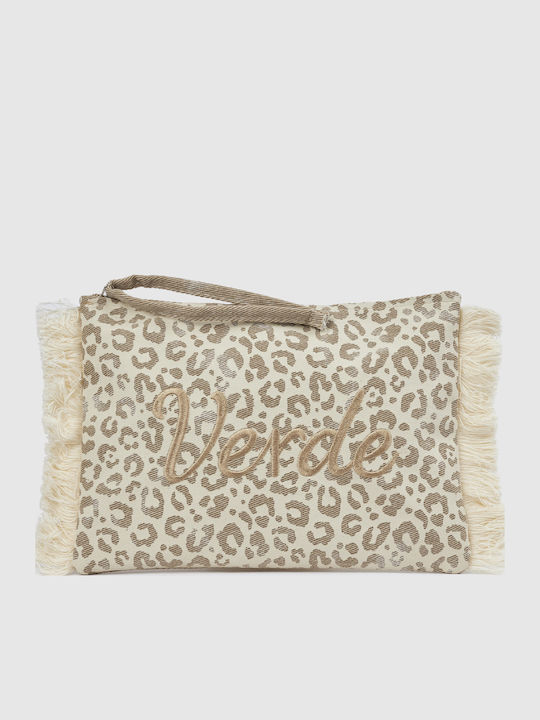 Verde Дамски Козметичен Несесер 07-0429 Animal Print Бежов