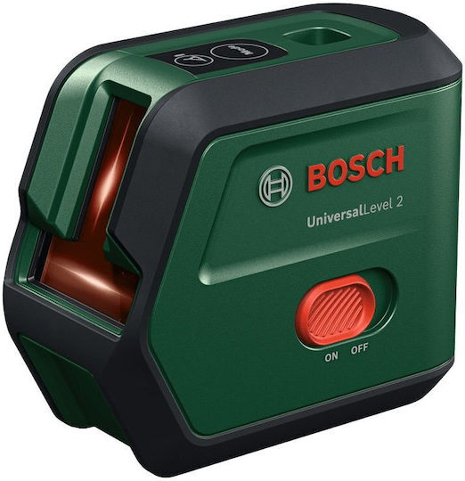 Bosch Laser Level Lines Bosch Universal Level 2 Basic 0603663fz0 12 M Working Range 630-660 Nm Laser Diode ± 0.5 Mm M Accuracy Laser Class 2 ± 4° Leveling Range 100° Opening Angle 2 X 1.5v Lr6 Aa Multicolor