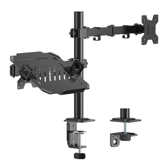 Powertech Βάση Γραφείου Οθόνης έως 32" με Βραχίονα (PT-1569)