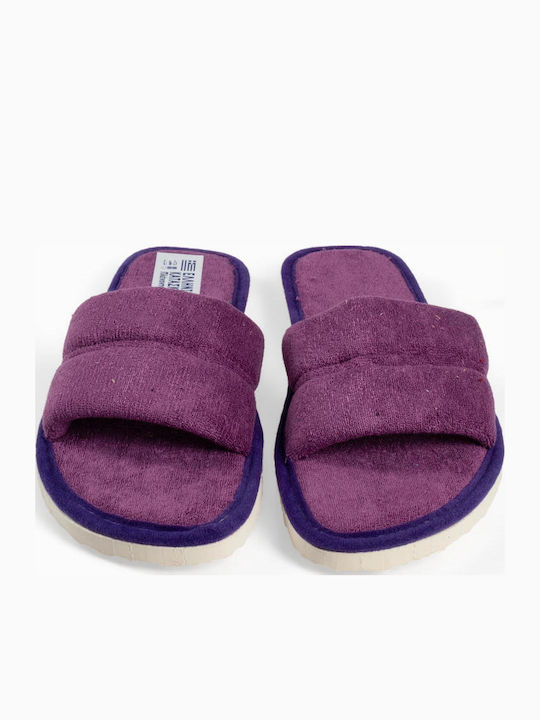 Terry Winter Women's Purple Slippers