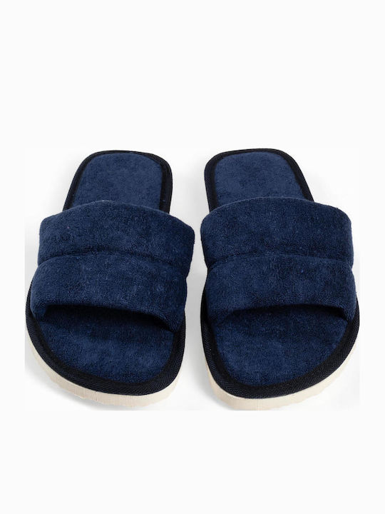 The Shoemart Terry Winter Women's Blue Slippers