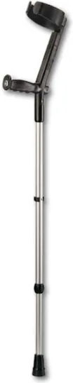 Crutches Elbow Closed Type Pair Safe-in Black