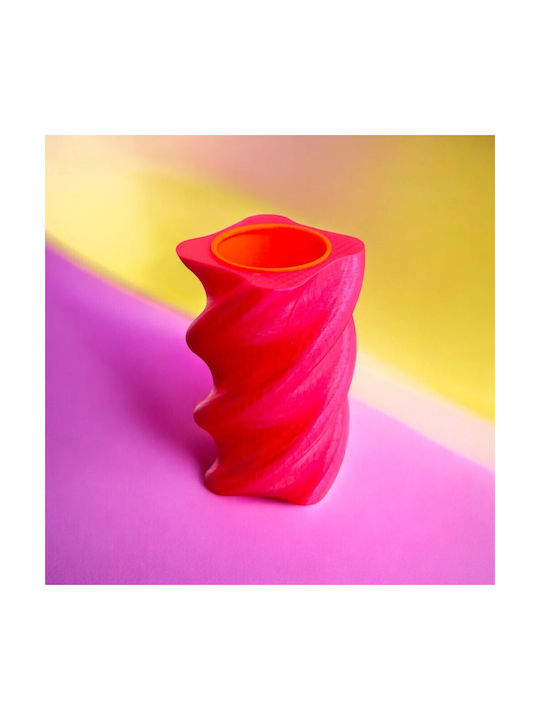Sway 150% Vază Decorativă 3D Neon Roz Translucid Pink Stories