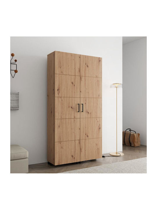Islay Schuhschrank aus Holz Beige B92xT33xH185cm