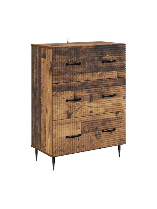 Comodă Dormitor din Lemn Maro 66x34.5x89.5 cm