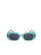 Celine Women's Sunglasses with Green Horn-Rimmed Frame and Gray Lenses CL40287U-93A